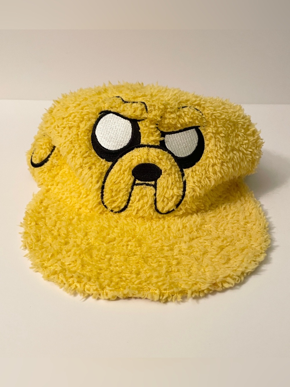 Adventure Time Jake the Dog Sherpa Snapback Hat Yellow Cartoon Network 2013